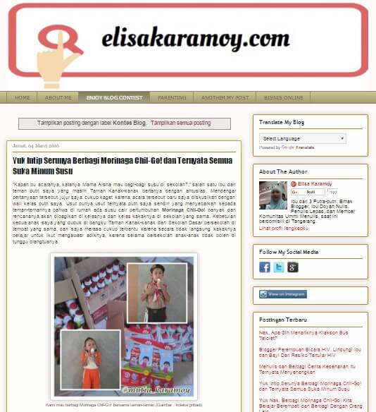 Blog Mbak Elisa Karamoy